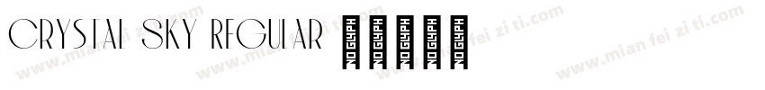Crystal Sky Regular字体转换